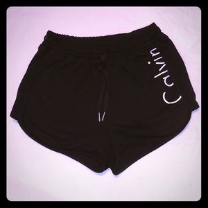Calvin Klein black sport shorts